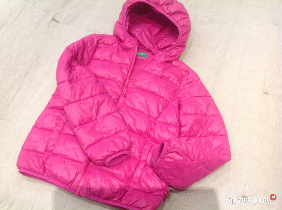 Kurtka Różowa Puchowa Benetton na 130 lubuskie Nowa Sól sprzedam