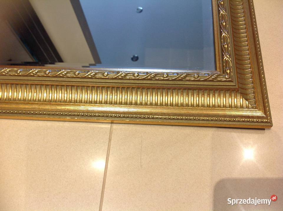 Lustro w złotej ramie Nowa Sól sprzedam