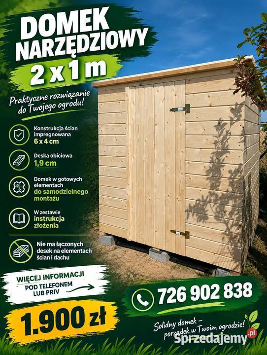Domek drewniany narzędziowy Egiertowo