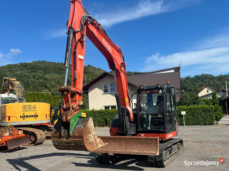 Minikoparka koparka gąsienicowa Kubota KX080 Maków Podhalański