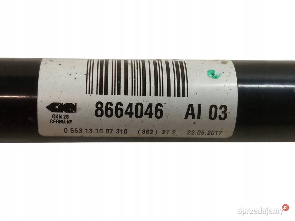 PÓŁOŚ PRAWY TYŁ 20 D 8664046 Bmw Seria 5 VII