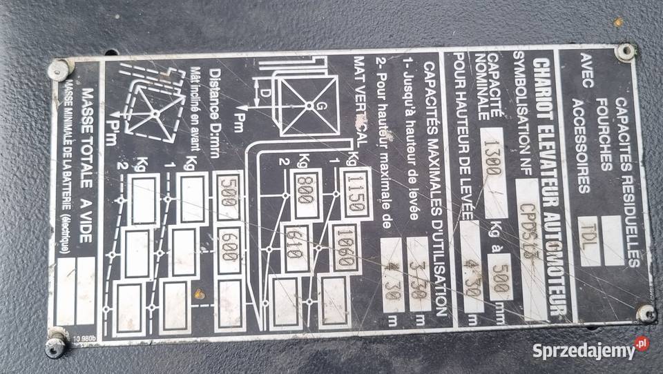 Wózek widłowy elektryczny HC Hangcha 1300 Suchedniów
