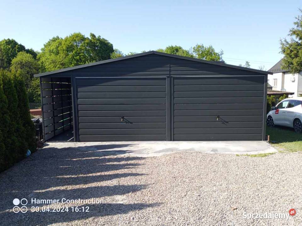 Garaż blaszany wiata Konstrukcja W OCYNKU Mińsk Mazowiecki