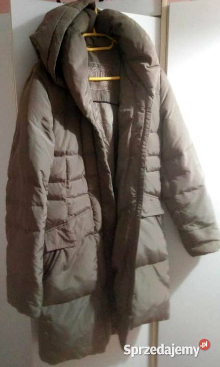 Płaszcz puchowy 36 kaptur odpinany Wieliczka