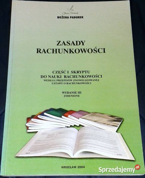 Zasady rachunkowości Bożena Padurek