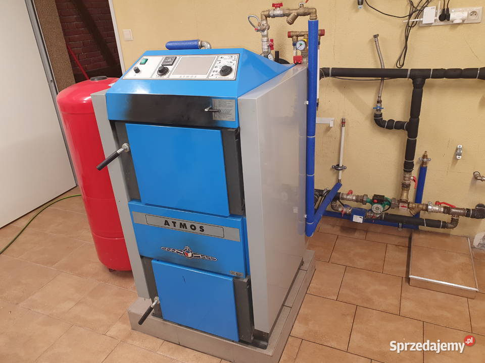 Piec ATMOS 40kw zgazowujący drewno i brykiet pomorskie Słupsk sprzedam