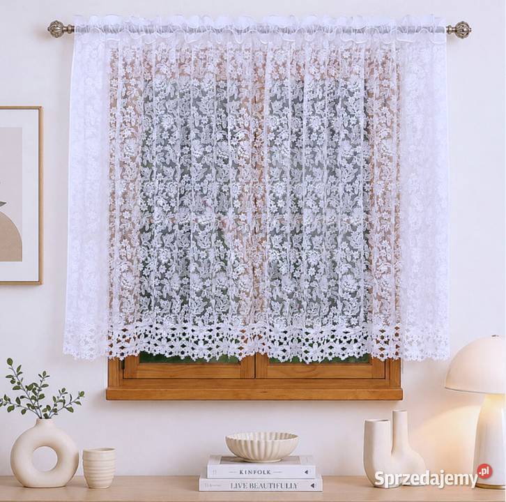 Firana 400x160 FIRANY firanki gotowe proste Olesno