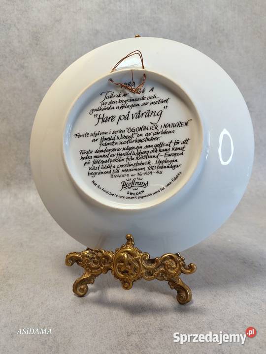 RRSTRAND PORCELANOWY KOLEKCJONERSKI TALERZ zachodniopomorskie