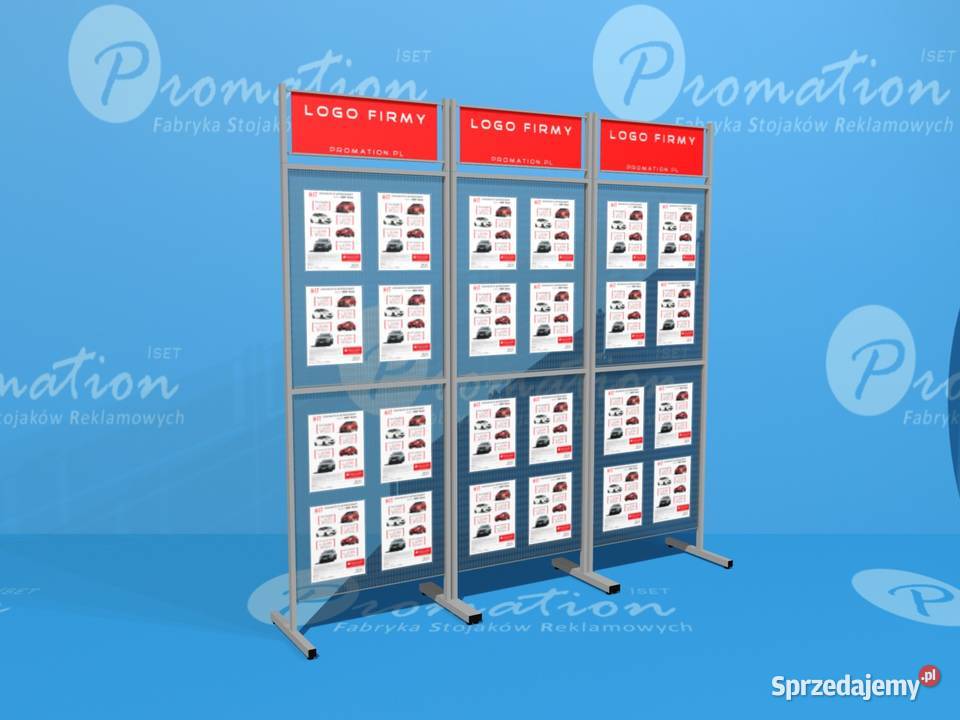 Stojak reklamowy z perforacją stand metalowy do Warszawa