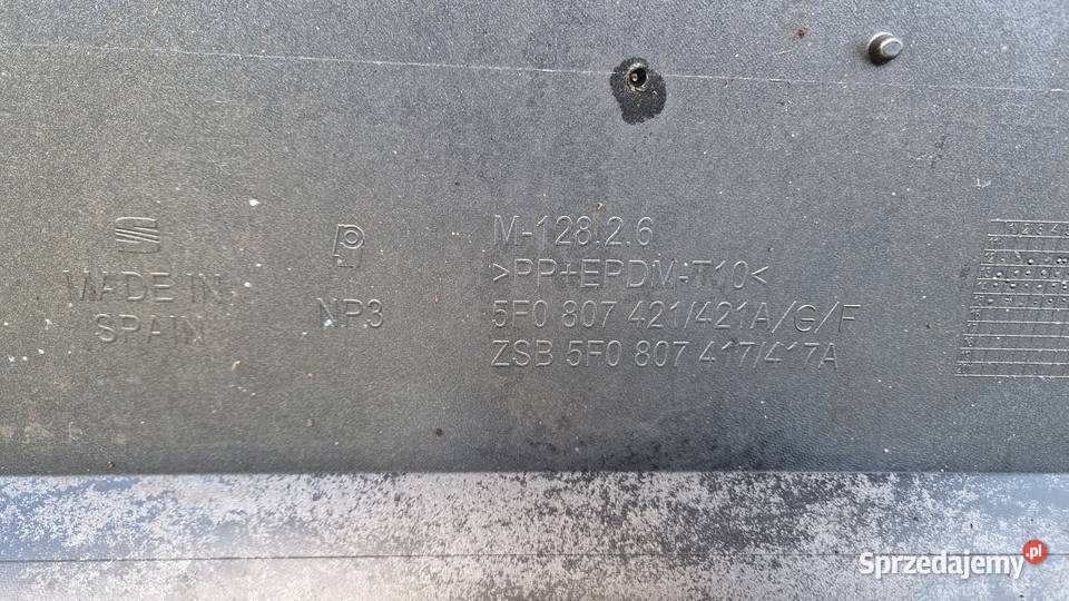 SEAT LEON HB ZDERZAK TYLNY TYŁ 5F0807421A Zderzaki wielkopolskie