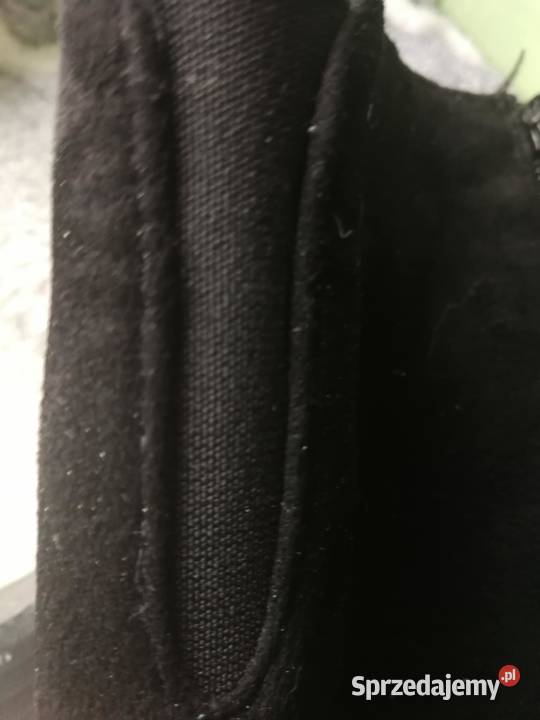 Kozaki czarne zamszoweRozmiar 39 25cm Kozaki Zielonki