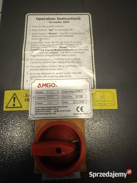 Podnośnik S300 AMGO 3000 Nakło nad Notecią