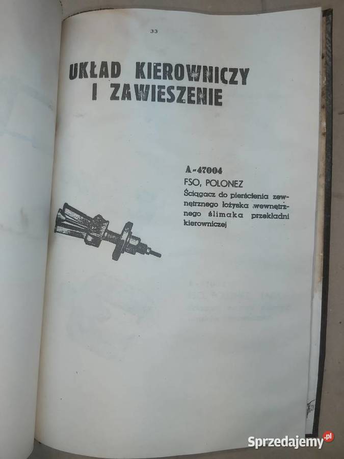 FSO Polonez Katalog narzędzi specjalistycznych mazowieckie Piaseczno