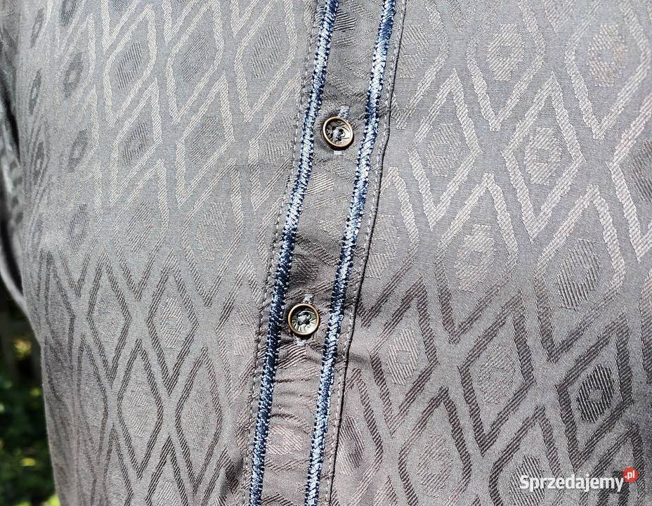 Męska tunika orientalna L czarna szara grafit Szczecin sprzedam