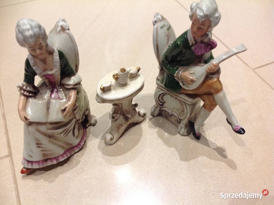 Stare Figurki Porcelanowe Zestaw sygnowane