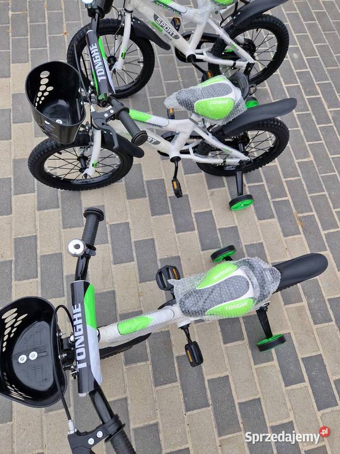 Rowerek 16 Biało zielony sport tonghe speed wielkopolskie Głogowa sprzedam