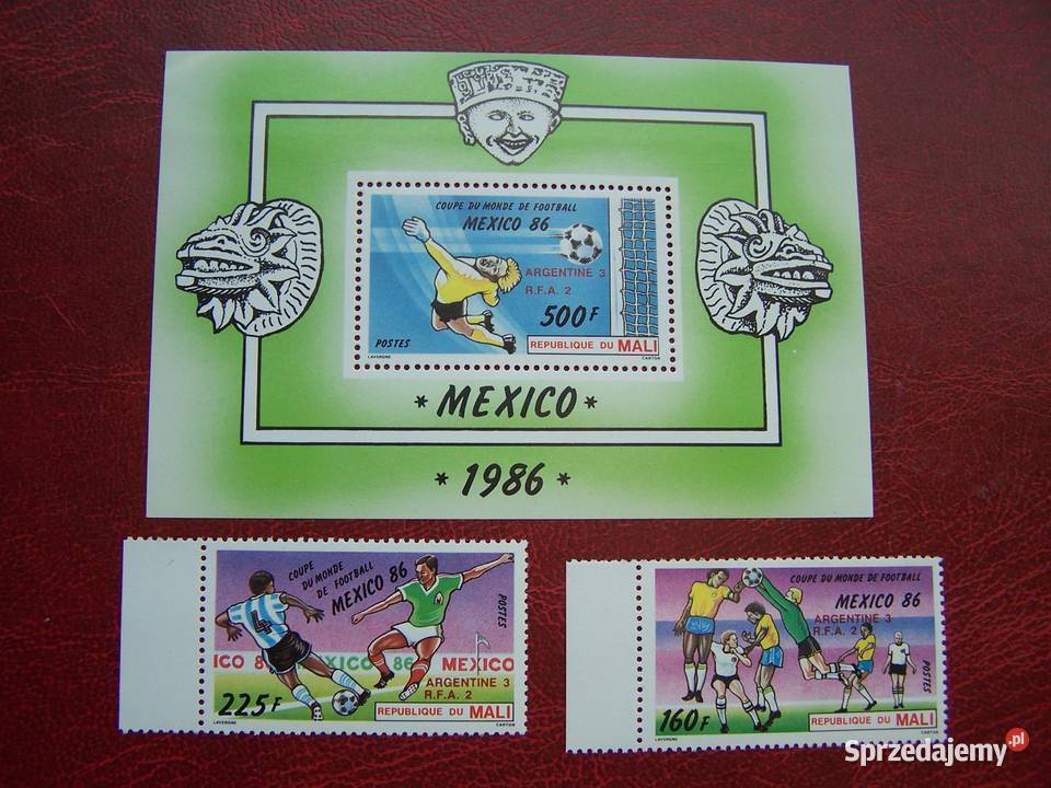 Mali 1986 MNH Sport Piłka nożna MŚ Mexico 86 Tychy