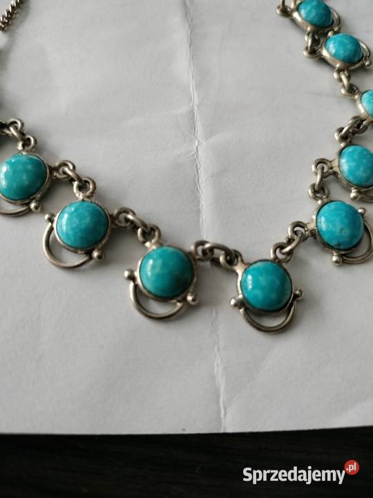 Łańcuszek z turkusami PRL925 zachodniopomorskie Choszczno