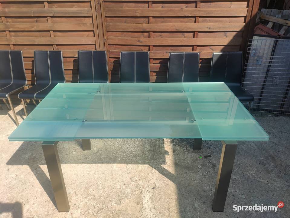 Stół PEDRALI Magic rozkładany szklany stal Warszawa