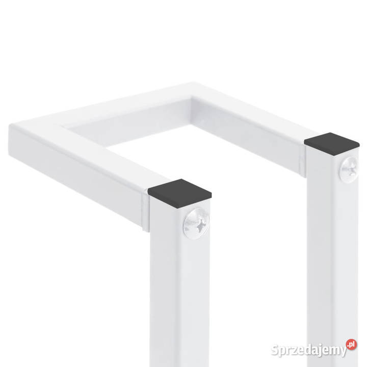 Stojak na ręczniki biały 125 x 125 x 60 stalowy Pozostałe Warszawa
