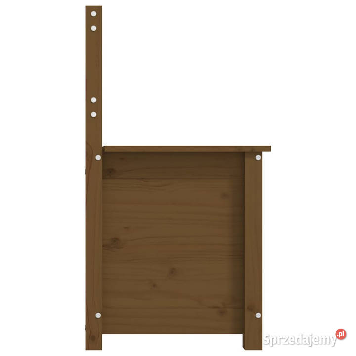 Ławka miodowy brąz 80x41x77 lite drewno sosnowe mazowieckie Warszawa sprzedam