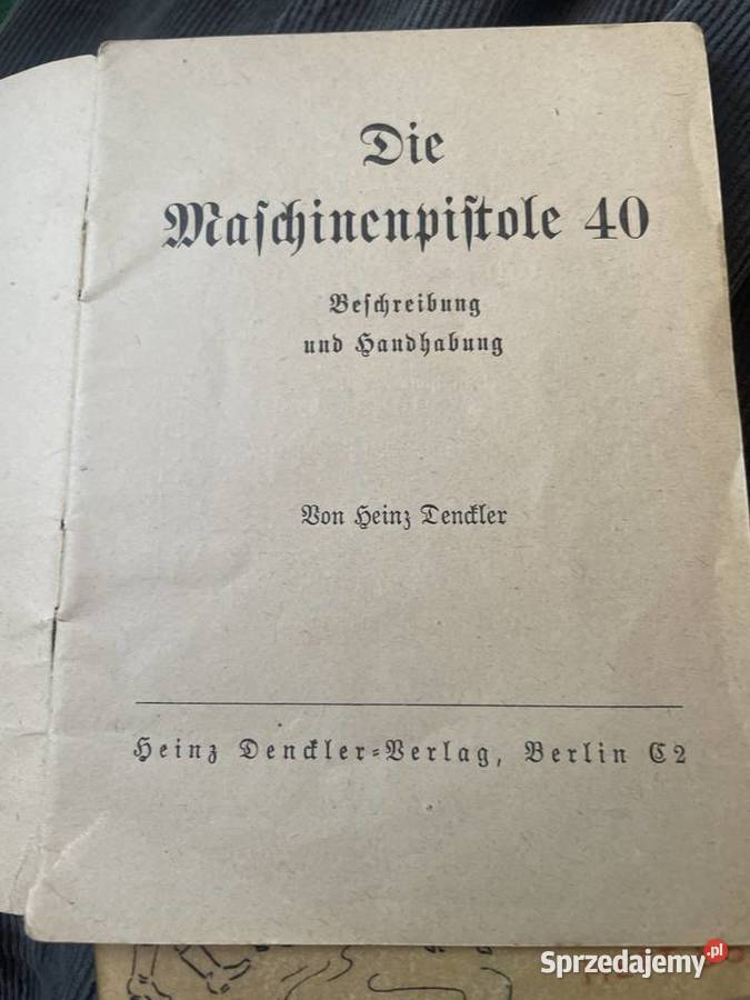 Mp 40 instrukcja obsługi Czaplinek sprzedam