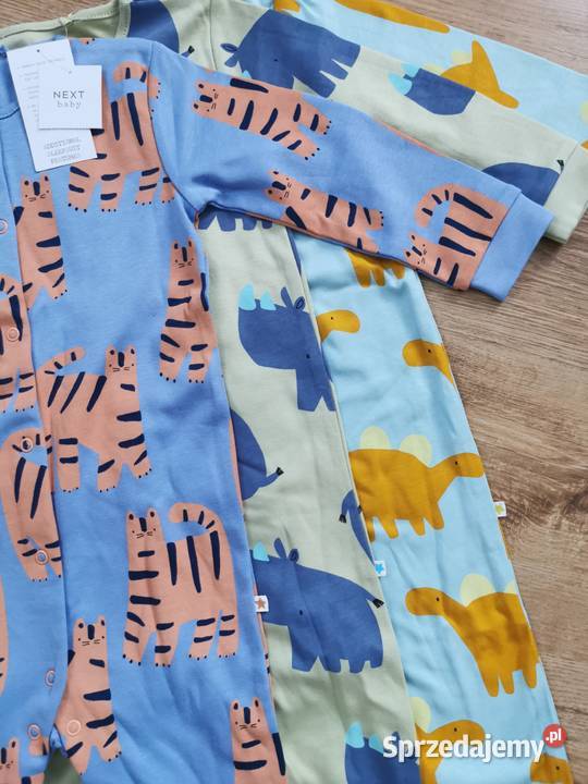 Pajacyki rampersy chłopięce Next piżamki pajace Lipowa