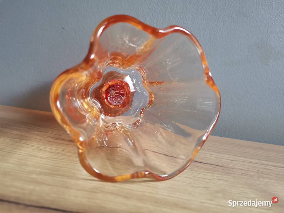 Stary szklany kolorowy kielich Katowice