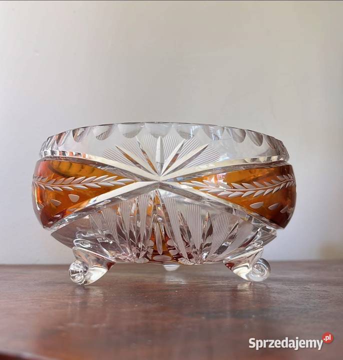 Miseczka kryształ Przezroczysta z miodowymi pomorskie Gdańsk
