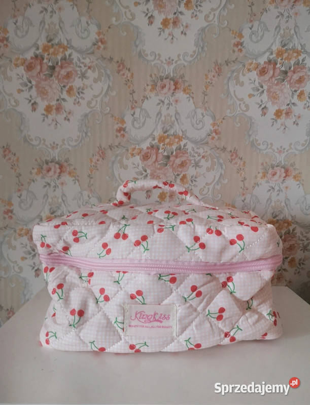 Duża kosmetyczka pojemna kuferek wisienki w Pozostałe Pozostałe małopolskie Niepołomice