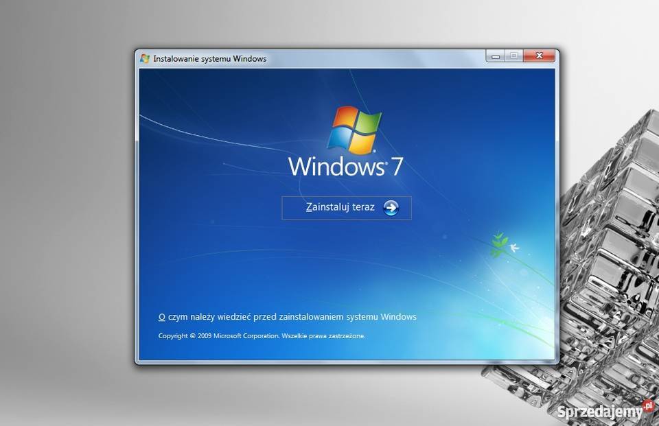 System Windows 7 Home Premium SP1 System 2011r. Sosnowiec