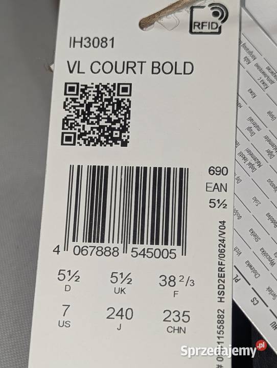 Nowe buty skórzane adidas 38 platforma Kraków