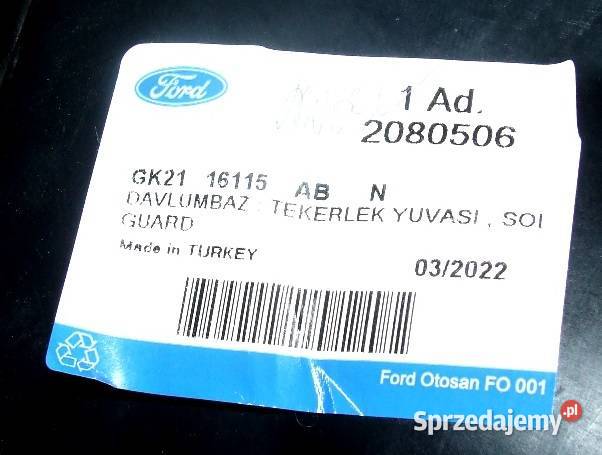 NADKOLE KOŁA PRZÓD LEWE FORD TRANSIT CUSTOM 2014 Głogów