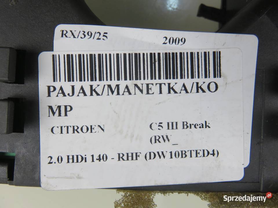 PRZEŁĄCZNIK ZESPOLONY CITROEN C5 III Break RW Wyposażenie wnętrza