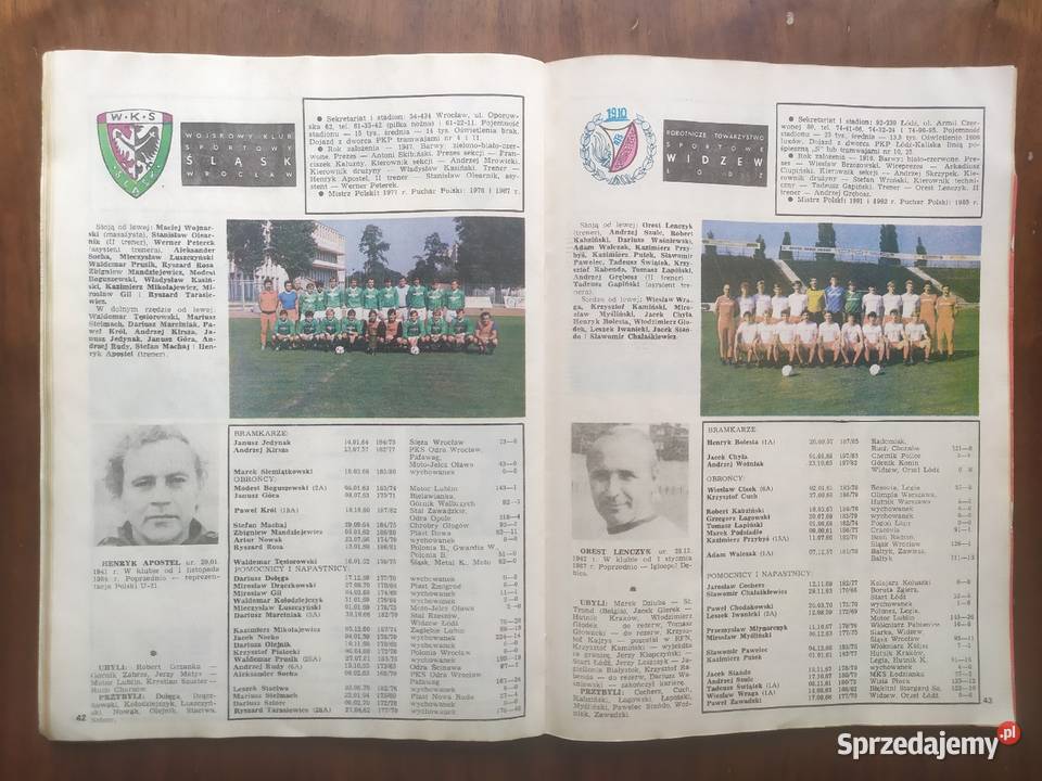 Skarb kibica liga polska wiosna 1988 Czasopisma Łódź