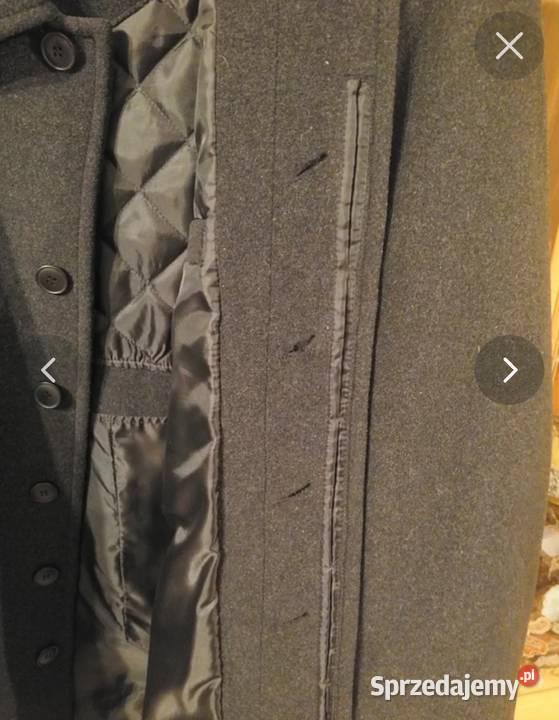 Płaszcz męski wełna w składzie Lubin