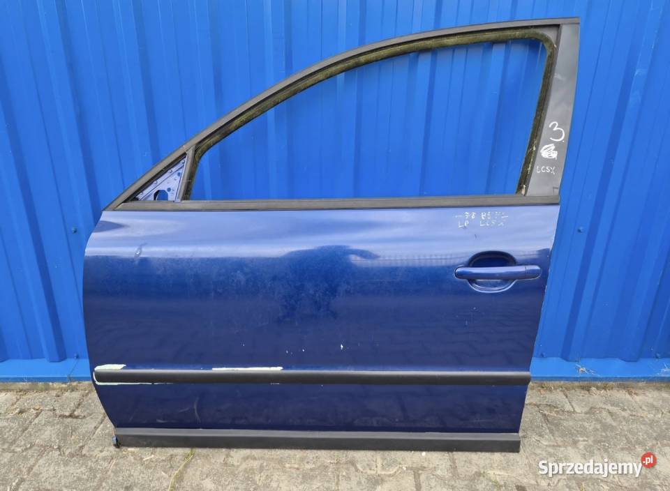 DRZWI PRZÓD LEWY LEWE VW PASSAT B5 FL NIEBIESKI Działoszyce