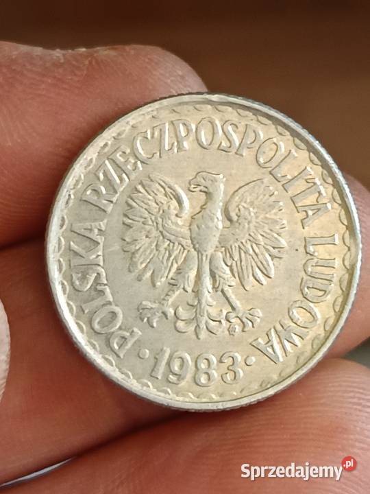 Sprzedam monete 1 zloty 1983 odkroj blach vvv Numizmatyka Chełm