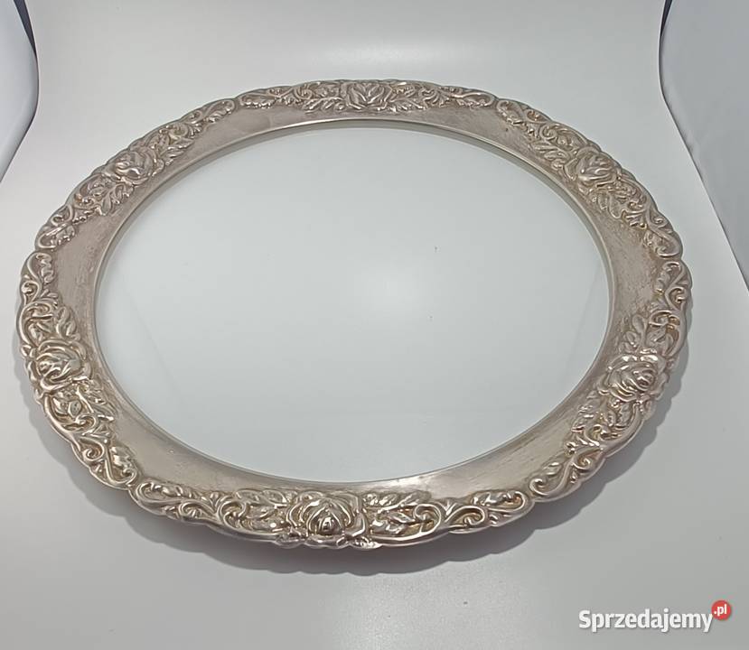 Stara posrebrzana taca do serwowania ciastek Brwinów