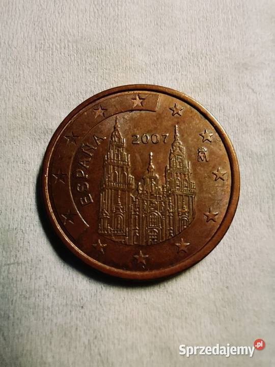 Hiszpania, 5 Euro Cent, 2007, Madrid