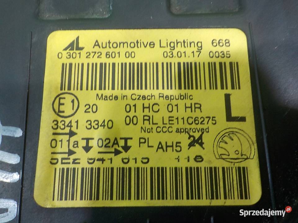 SKODA OCTAVIA III 5E 16 TDI 16r KOMBI 5D lampa mazowieckie Suków