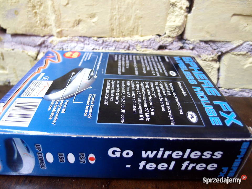 Mysz kulkowa interfejs 2 bezprzewodowa MediaTech łódzkie