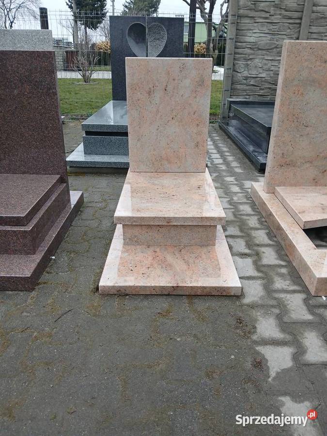 Nagrobek urnowy shivakasi ivory Brown Strzegom dolnośląskie