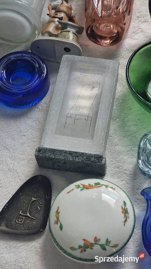 Szkło kolorowe prl 32 zestaw kryształy