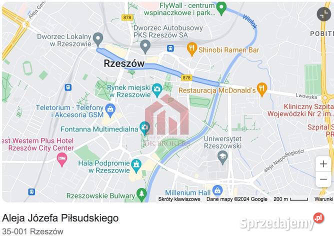 Lokal Rzeszów al Józefa Piłsudskiego 20m2