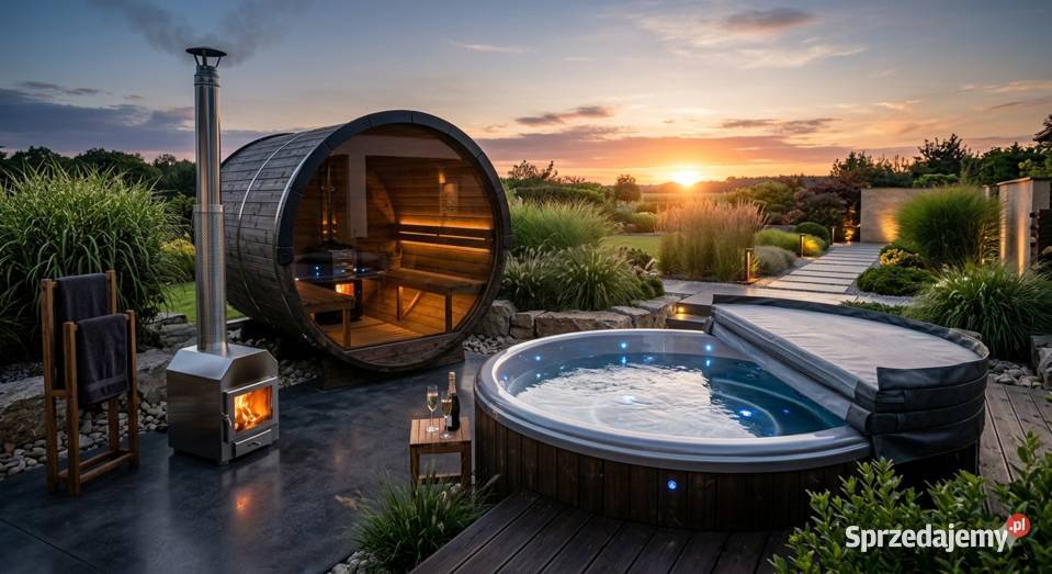 Kompleks SPA sauna balia ogrodowa na drewno Starogard Gdański