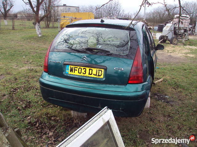 Citroen C3 16 HDI Wszystkie czesci Rok produkcji 2003 C3 Pikutkowo