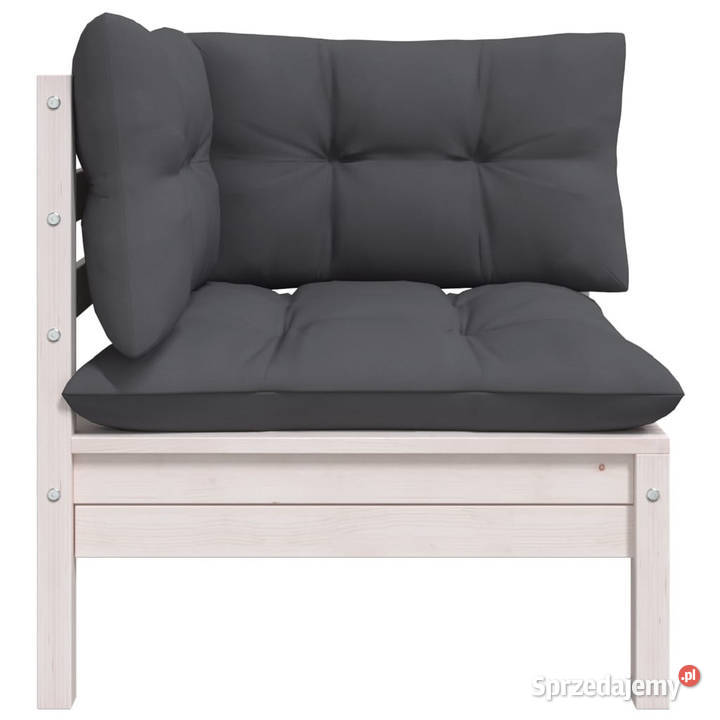 2osobowa sofa ogrodowa z poduszkami białe drewno Krzesła ogrodowe sprzedam