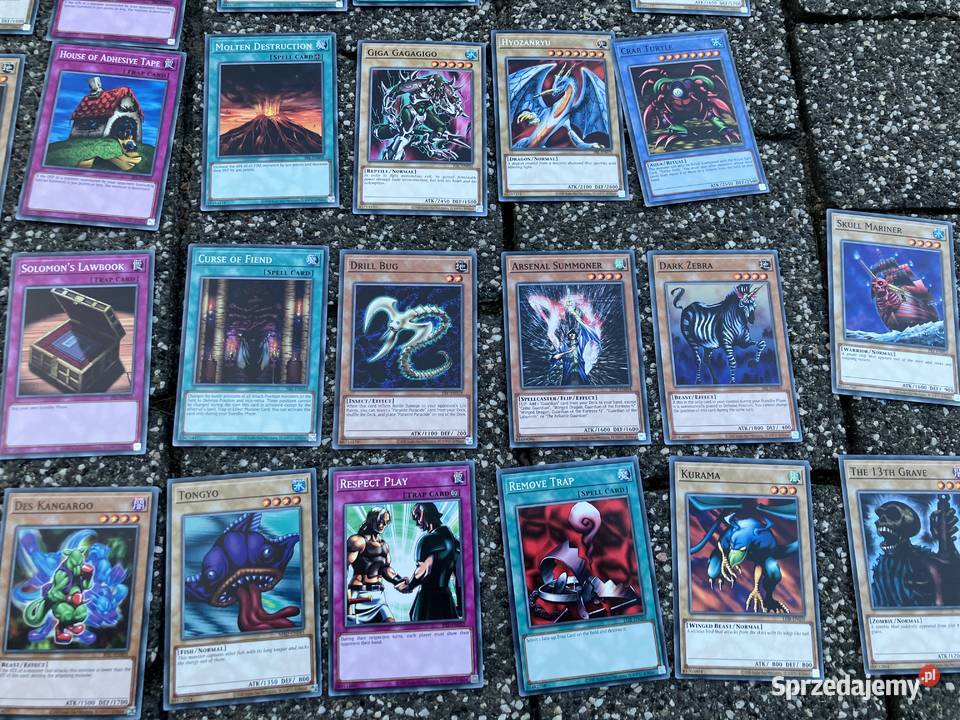 CAŁOŚĆ Oryginalne karty YuGiOh YuGiOh YuGiOh Yu Kraków