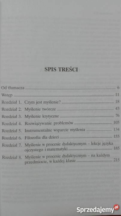 Uczymy myśleć Robert Fisher WSiP Książki naukowe i popularnonaukowe Olsztyn